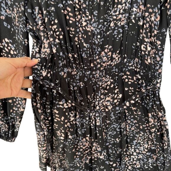 NEW Abercrombie & Fitch Floral Romper Long Sleeve V Neck Jumpsuit Women’s Large - Picture 10 of 12